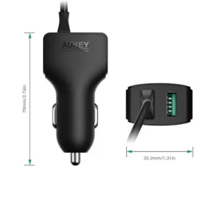 شارژر فندکی آکی Aukey CC-Y4 Car Charger