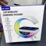 شارژر بی سیم و چراغ رومیزی اسپیکر دار BT-3401 15W