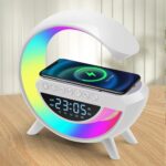 شارژر بی سیم و چراغ رومیزی اسپیکر دار BT-3401 15W