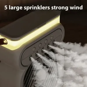 پنکه رومیزی مه پاش Multi Function Humidifier Fan